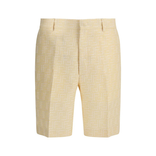Pantalones cortos de lino Fendi