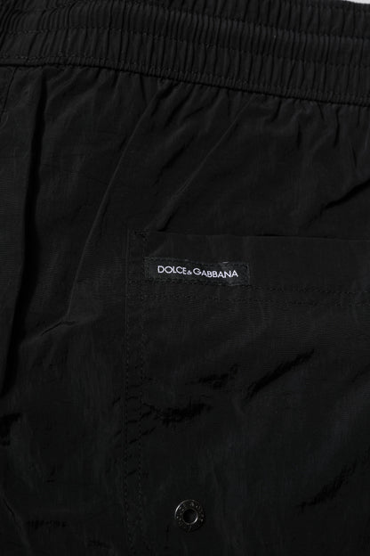 Pantalones cortos de baño Dolce &amp; Gabbana de poliéster negro para hombre