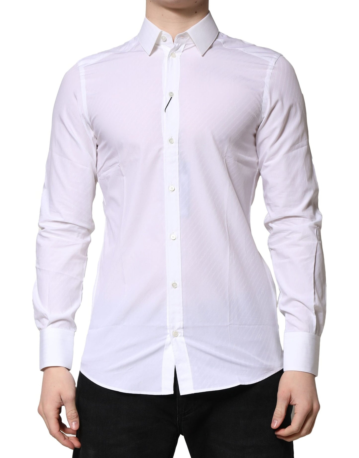 Camisa formal de manga larga MARTINI blanca de Dolce &amp; Gabbana