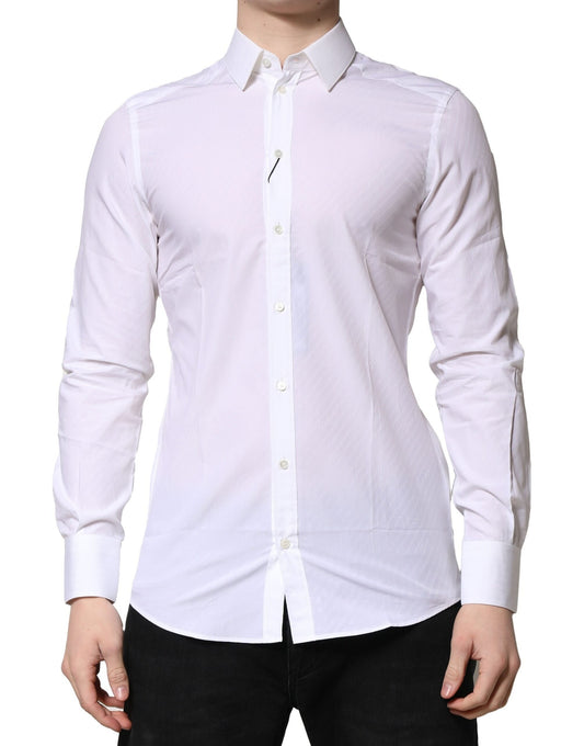 Camisa formal de manga larga MARTINI blanca de Dolce &amp; Gabbana