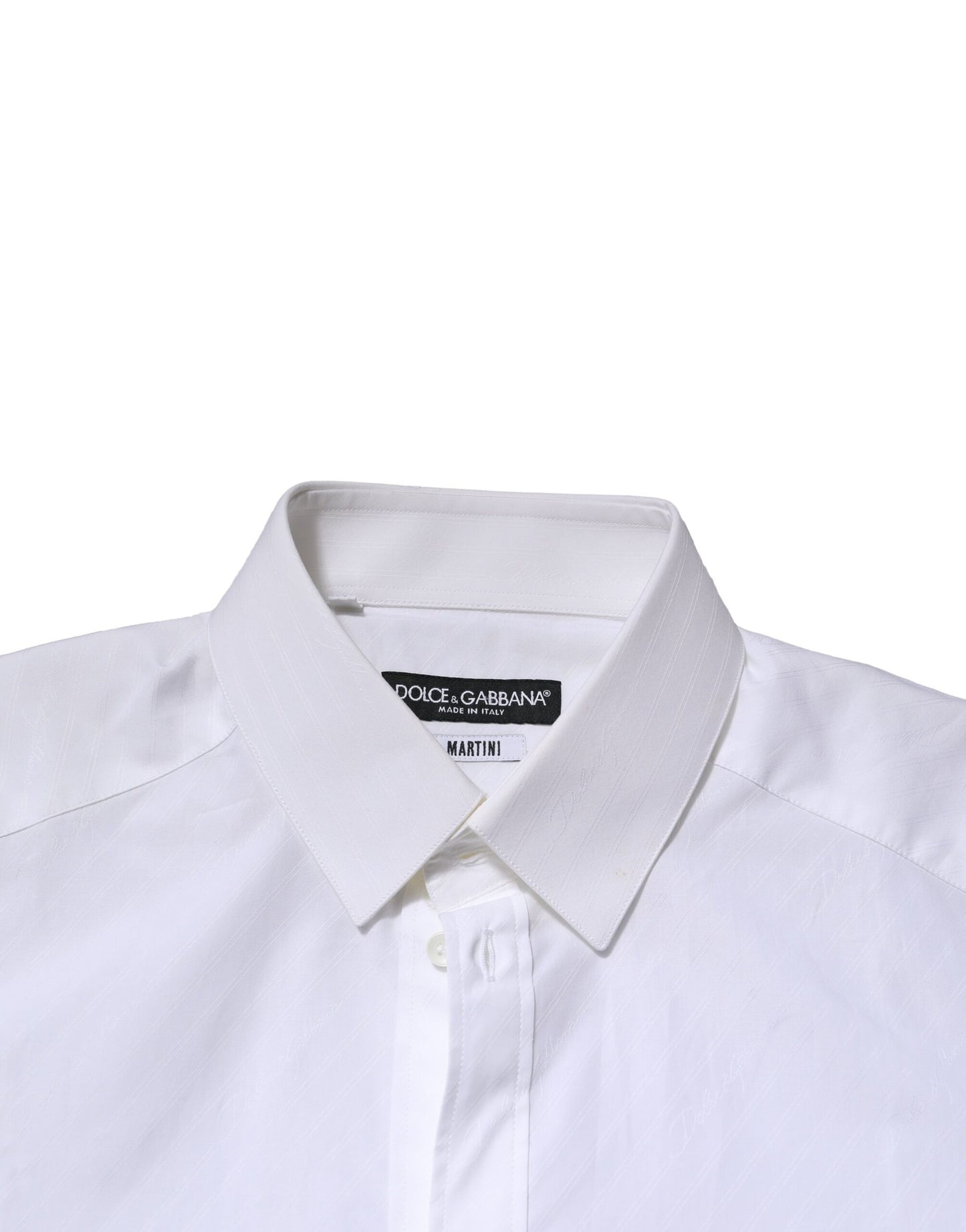 Camisa formal de manga larga MARTINI blanca de Dolce &amp; Gabbana