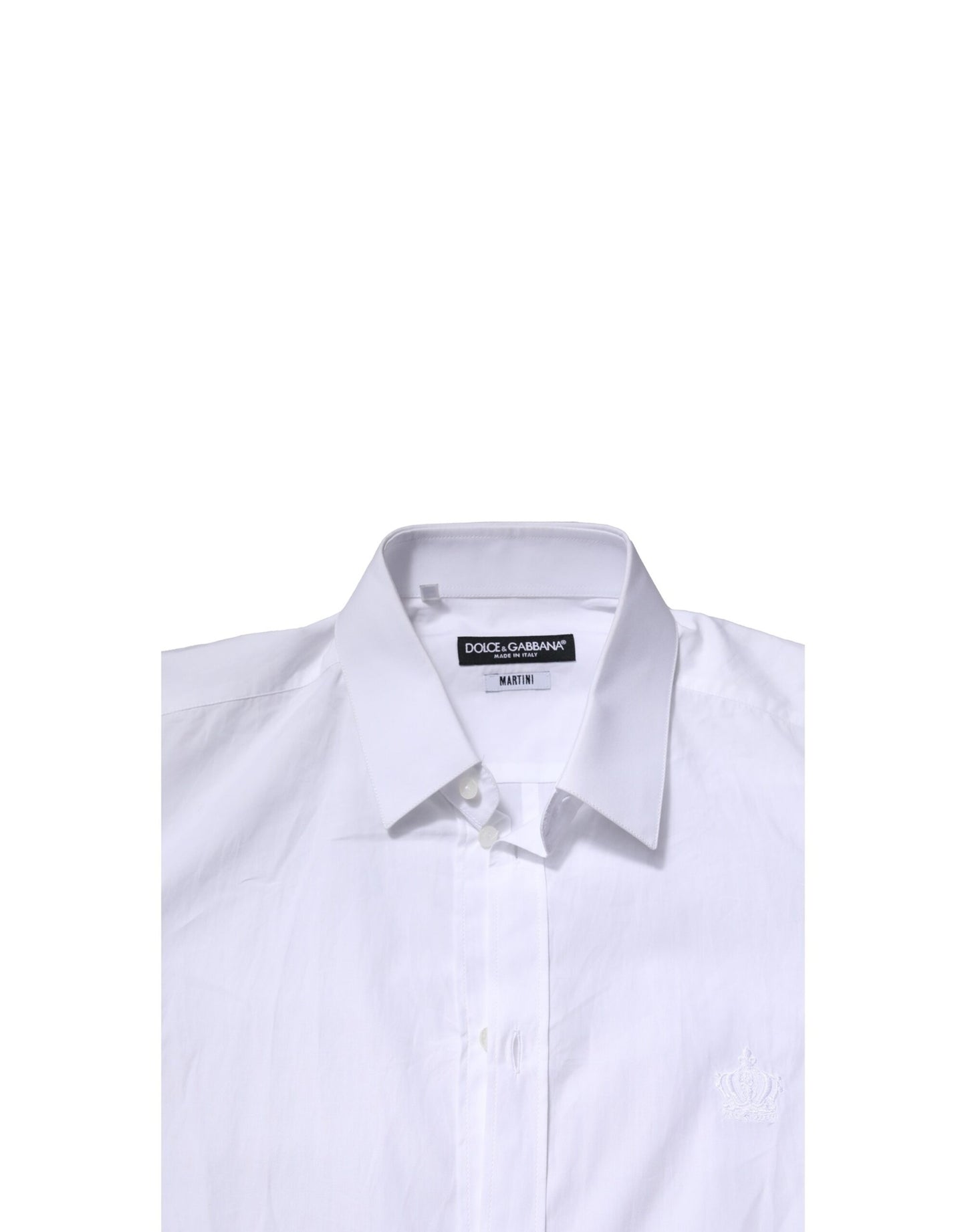 Camisa formal de manga larga para hombre MARTINI blanca de Dolce &amp; Gabbana