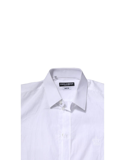 Camisa formal de manga larga para hombre MARTINI blanca de Dolce &amp; Gabbana