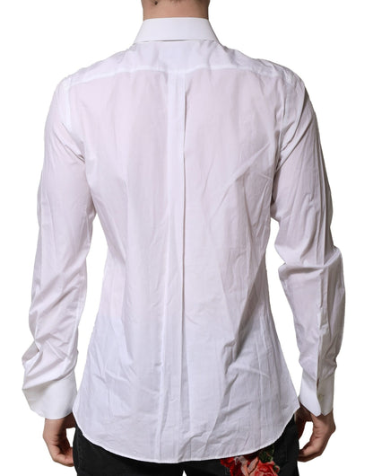 Camisa formal de manga larga para hombre MARTINI blanca de Dolce &amp; Gabbana