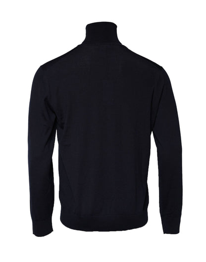 Suéter de cuello alto y manga larga azul de Dolce &amp; Gabbana