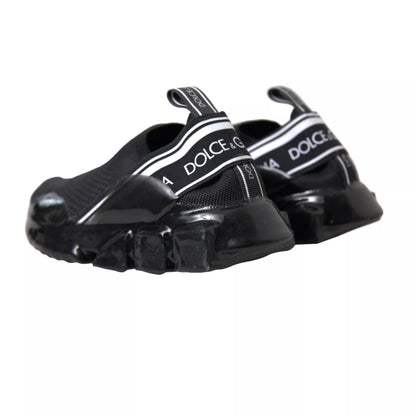 Dolce & Gabbana Black Sorrento Slip On Low Top Sneakers
