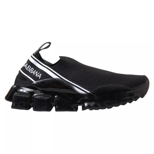 Dolce & Gabbana Black Sorrento Slip On Low Top Sneakers
