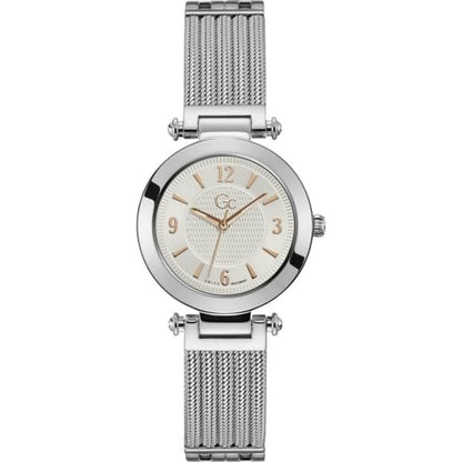 Reloj de acero inoxidable plateado GC