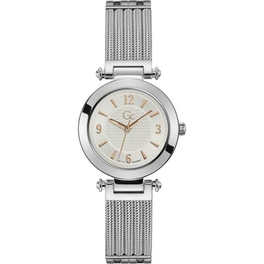 Reloj de acero inoxidable plateado GC