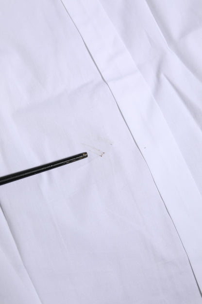 Camisa formal de manga larga Dolce &amp; Gabbana de algodón blanco dorado