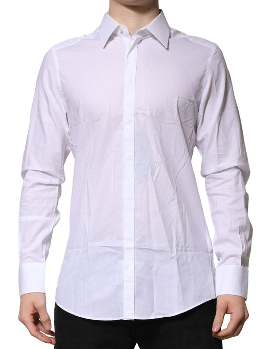 Camisa formal de manga larga MARTINI blanca de Dolce &amp; Gabbana