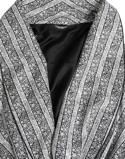 Dolce &amp; Gabbana Multicolor Floral Dress Coat Wrap Jacket