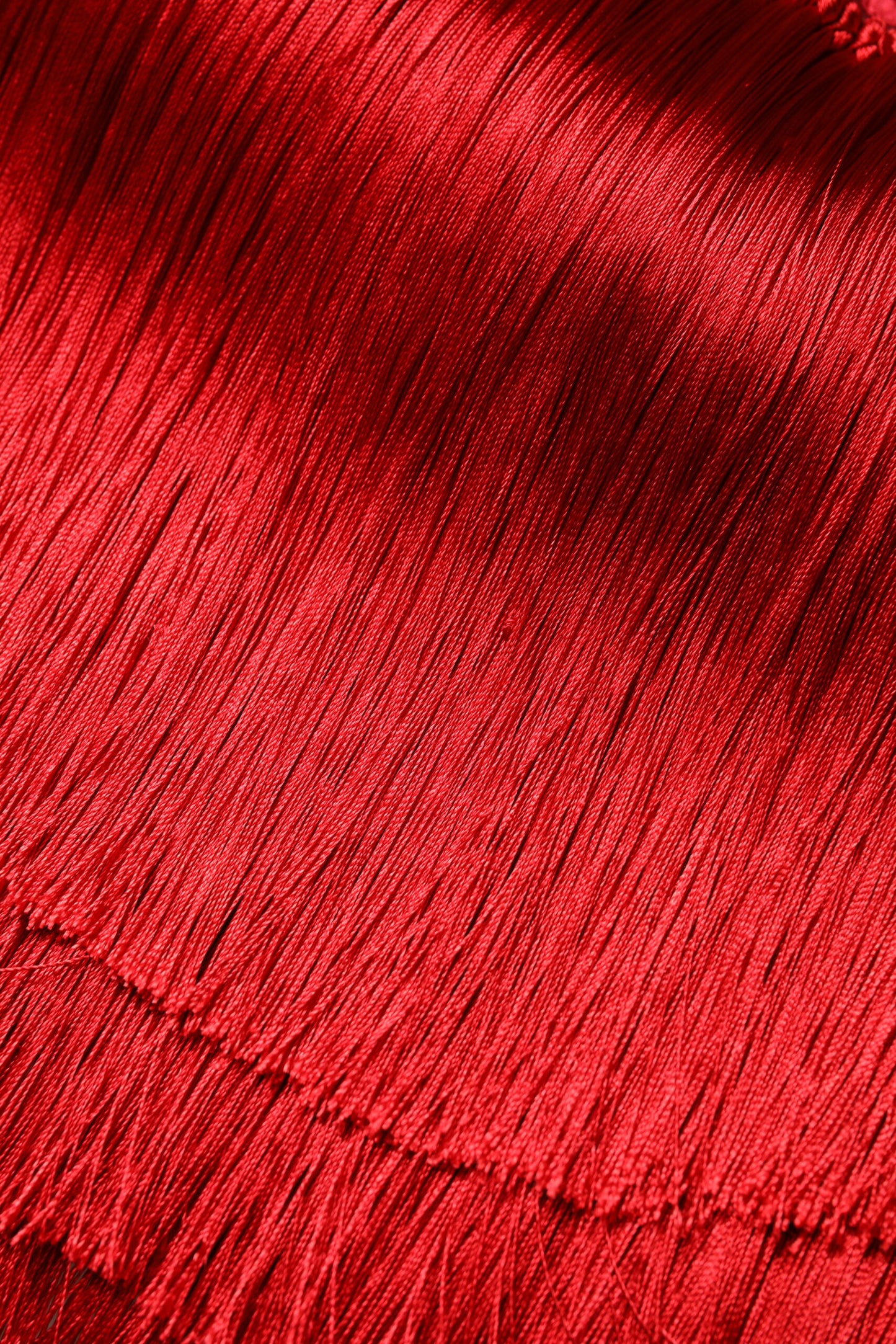 Dolce &amp; Gabbana Red Silk Strapless Fringe Crop Tube Top