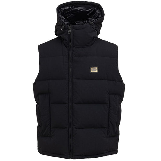 Chaleco de poliéster negro Dolce &amp; Gabbana