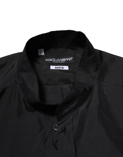 Camisa de vestir formal MARTINI de seda azul oscuro para hombre de Dolce &amp; Gabbana