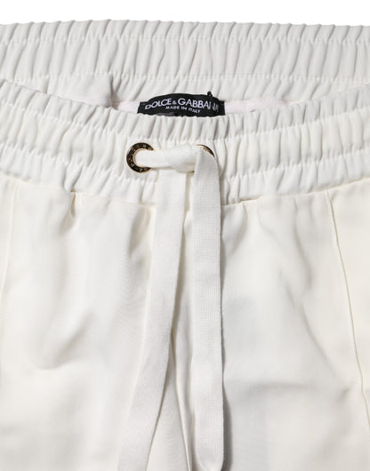 Dolce &amp; Gabbana White Jogger Sweatpants Pants