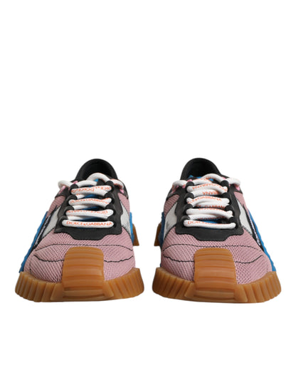 Dolce & Gabbana Multicolor Lace Up Low Top NS1 Sneakers Shoes