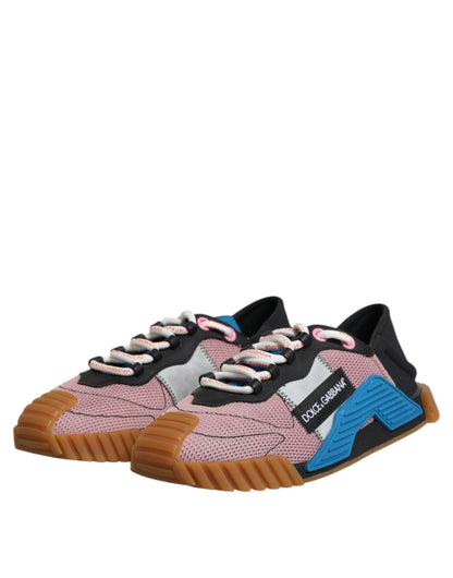 Dolce & Gabbana Multicolor Lace Up Low Top NS1 Sneakers Shoes