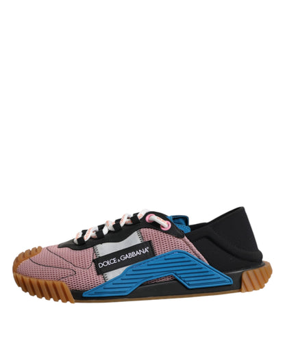 Dolce & Gabbana Multicolor Lace Up Low Top NS1 Sneakers Shoes