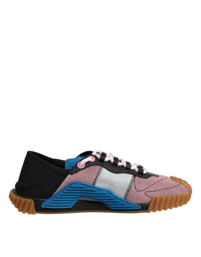Dolce & Gabbana Multicolor Lace Up Low Top NS1 Sneakers Shoes