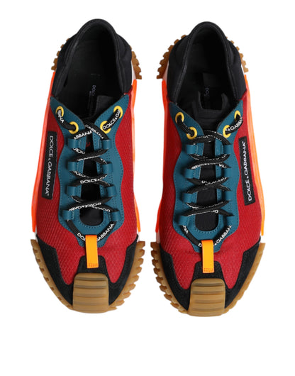 Dolce & Gabbana Multicolor Logo Low Top NS1 Sneakers Shoes