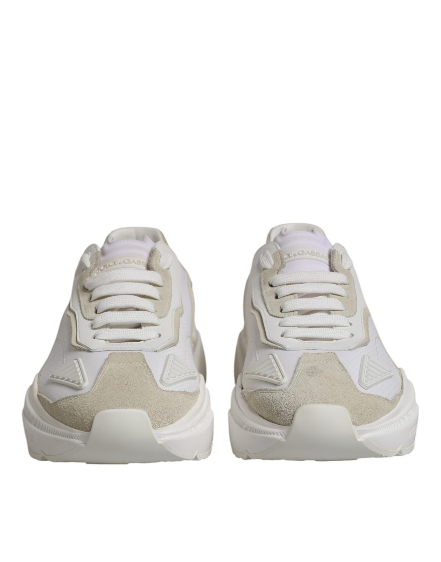 Dolce & Gabbana White Low Top Daymaster Men Sneakers  Shoes