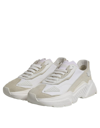 Dolce & Gabbana White Low Top Daymaster Men Sneakers  Shoes