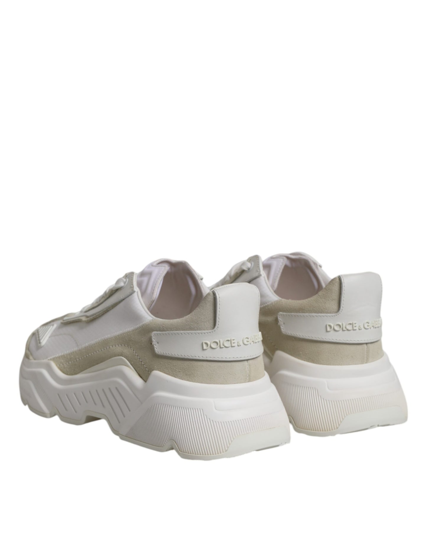 Dolce & Gabbana White Low Top Daymaster Men Sneakers  Shoes