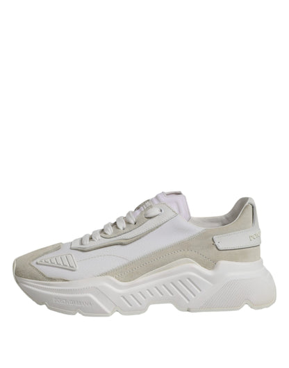 Dolce & Gabbana White Low Top Daymaster Men Sneakers  Shoes