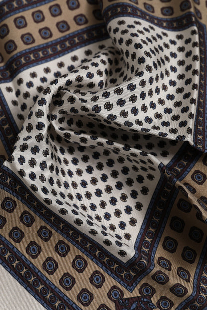 Dolce & Gabbana Multicolor Patterned Square Men Foulard Scarf