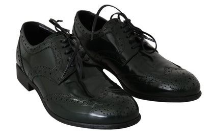 Dolce &amp; Gabbana Zapatos planos Oxford con punta de ala elegantes Brogues verdes
