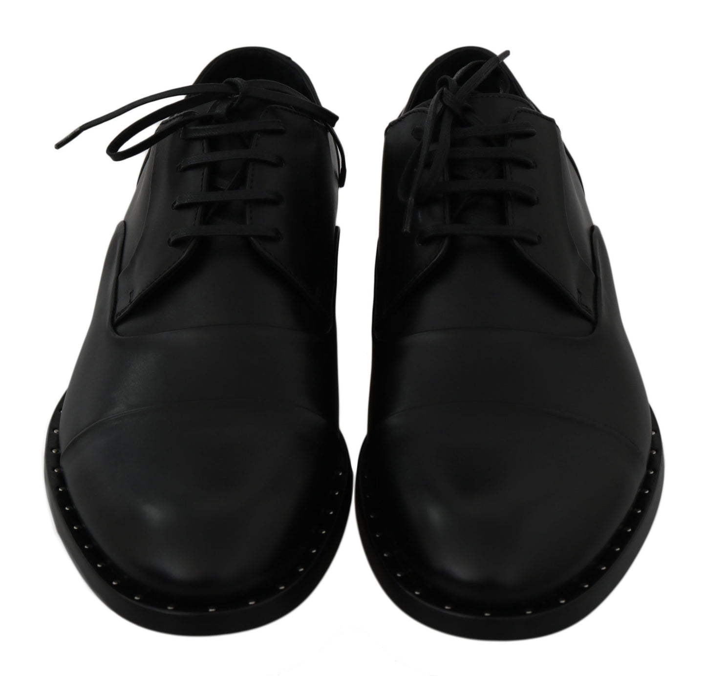 Dolce &amp; Gabbana Elegantes zapatos de vestir formales de cuero negro