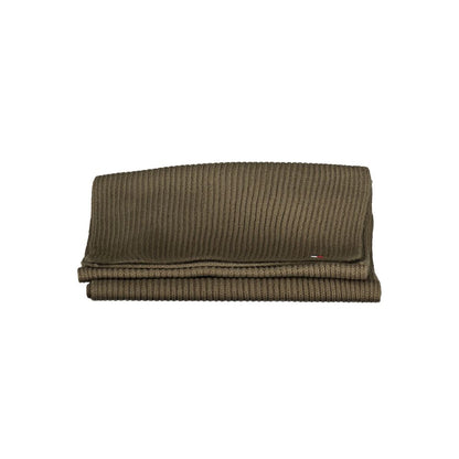 Tommy Hilfiger Green Cotton Scarf
