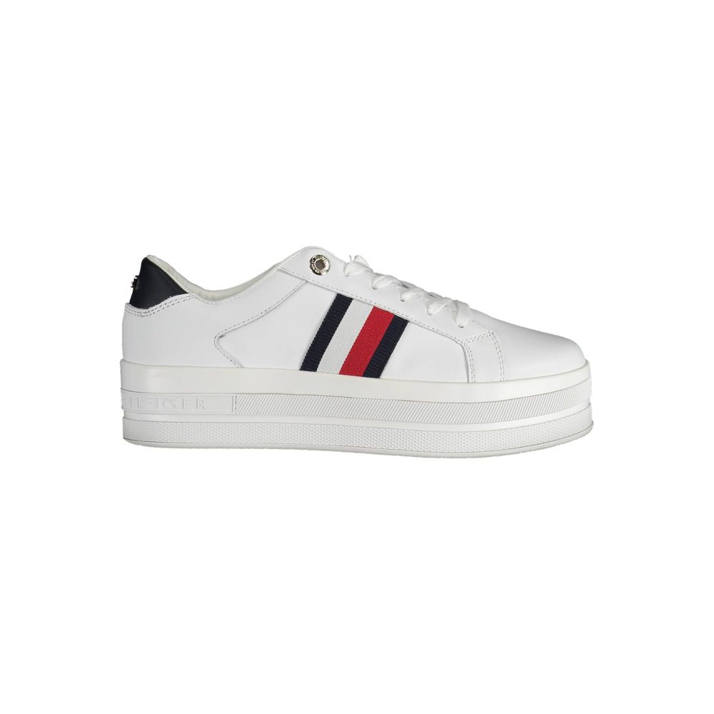 Zapatilla deportiva blanca de poliéster de Tommy Hilfiger