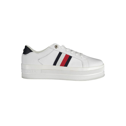 Zapatilla deportiva blanca de poliéster de Tommy Hilfiger