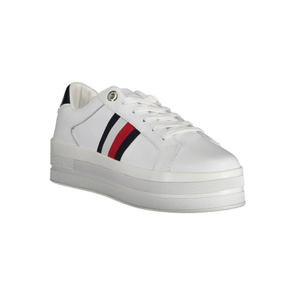 Zapatilla deportiva blanca de poliéster de Tommy Hilfiger