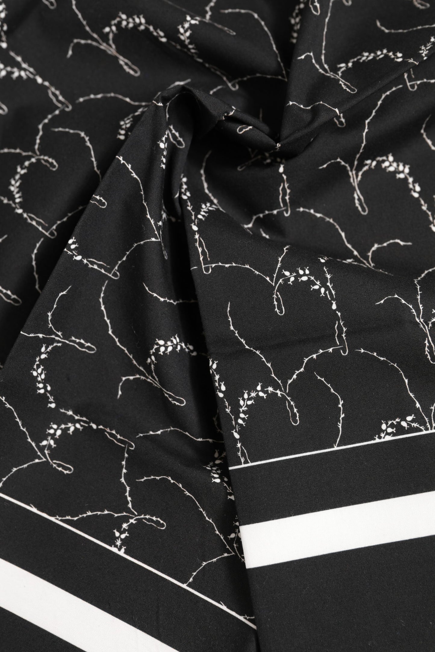 Dolce & Gabbana Black White Printed Square Foulard Scarf