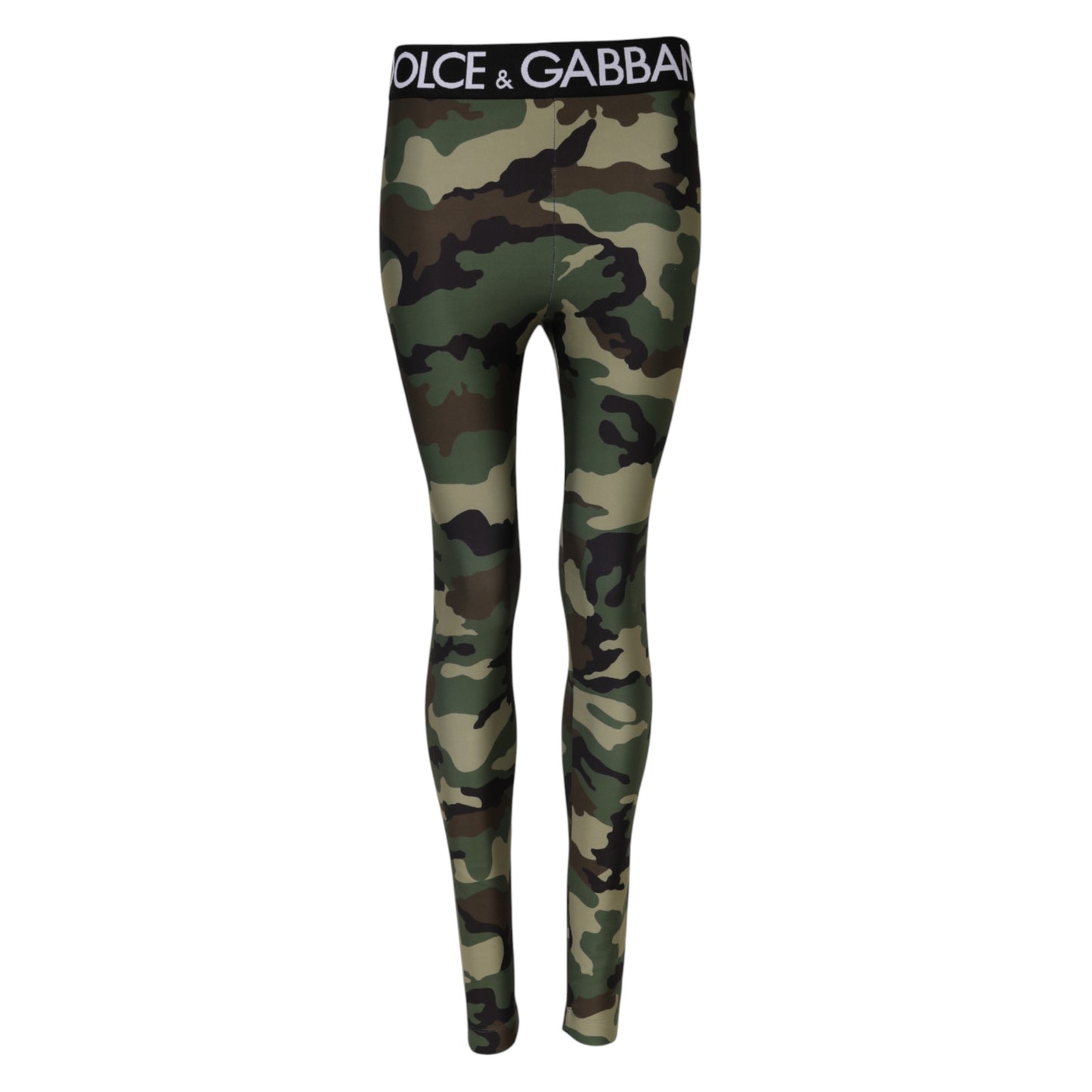 Dolce &amp; Gabbana Multicolor Camouflage DG Waist Leggings Pants