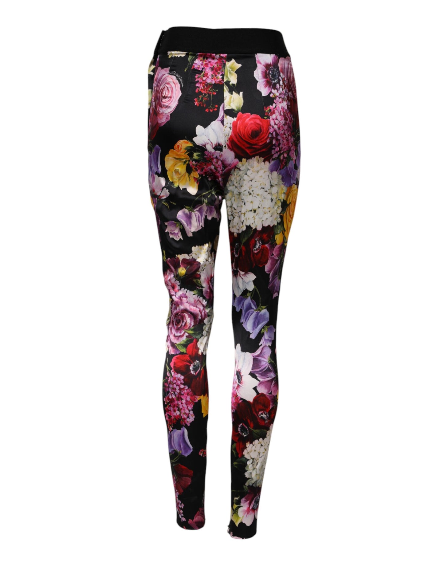 Dolce &amp; Gabbana Multicolor Floral Legging Stretch Waist Pants