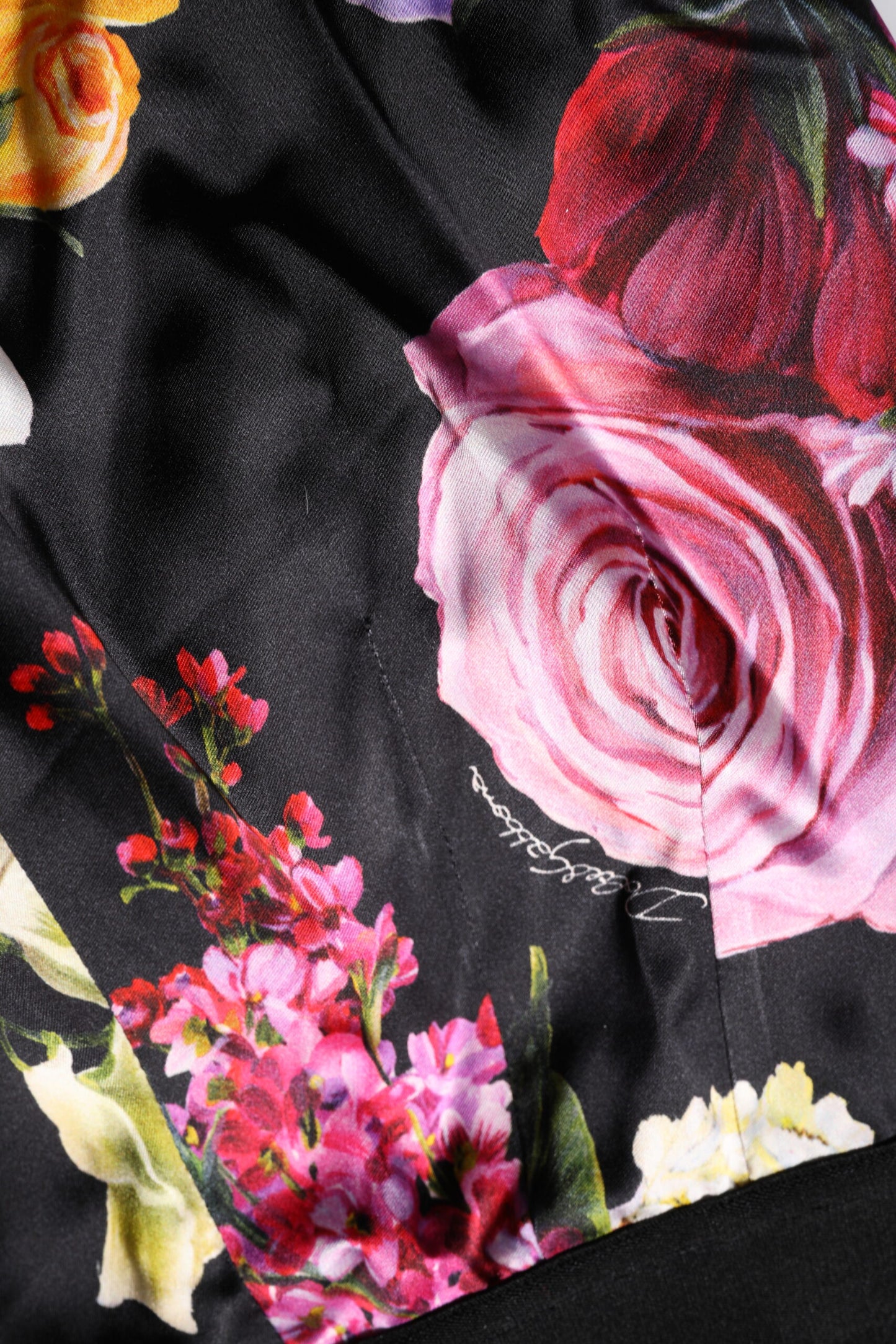 Dolce &amp; Gabbana Multicolor Floral Legging Stretch Waist Pants