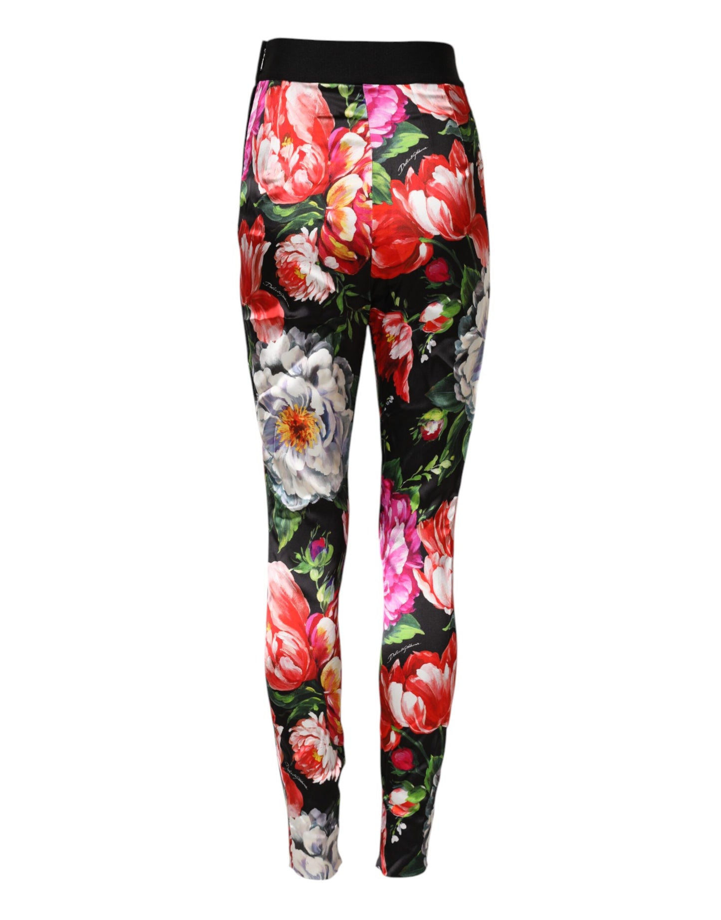Dolce &amp; Gabbana Multicolor Floral Legging Stretch Waist Pants