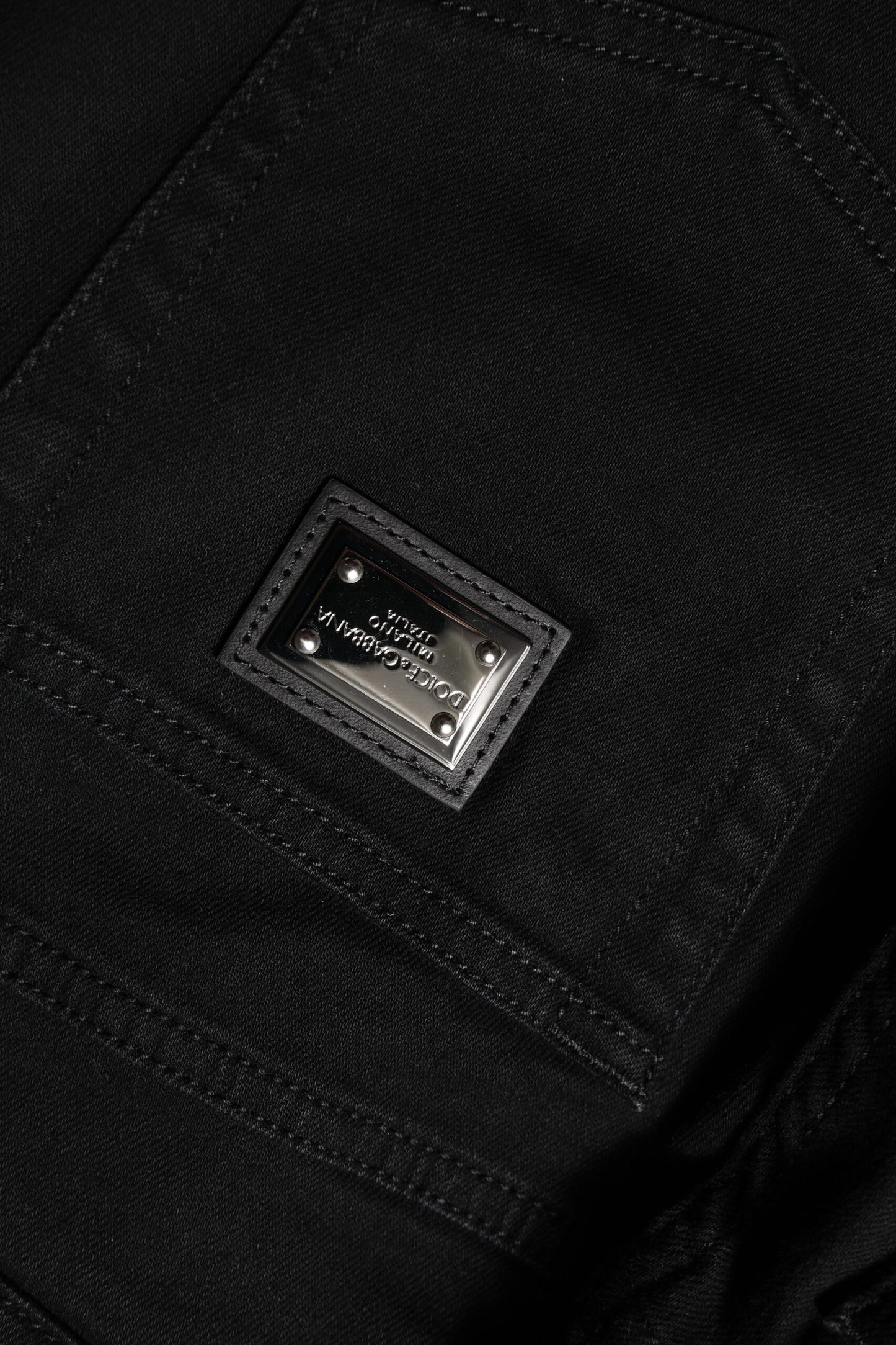 Dolce &amp; Gabbana Black Boyfriend Cotton Mid Waist Denim Jeans