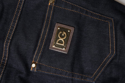 Dolce &amp; Gabbana Blue Cotton PRETTY LowWaist Skinny Denim Jeans 