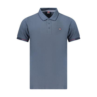 Norway 1963 Blue Cotton Men Polo Shirt