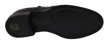 Dolce &amp; Gabbana Elegantes zapatos de vestir Derby con punta de ala en color burdeos