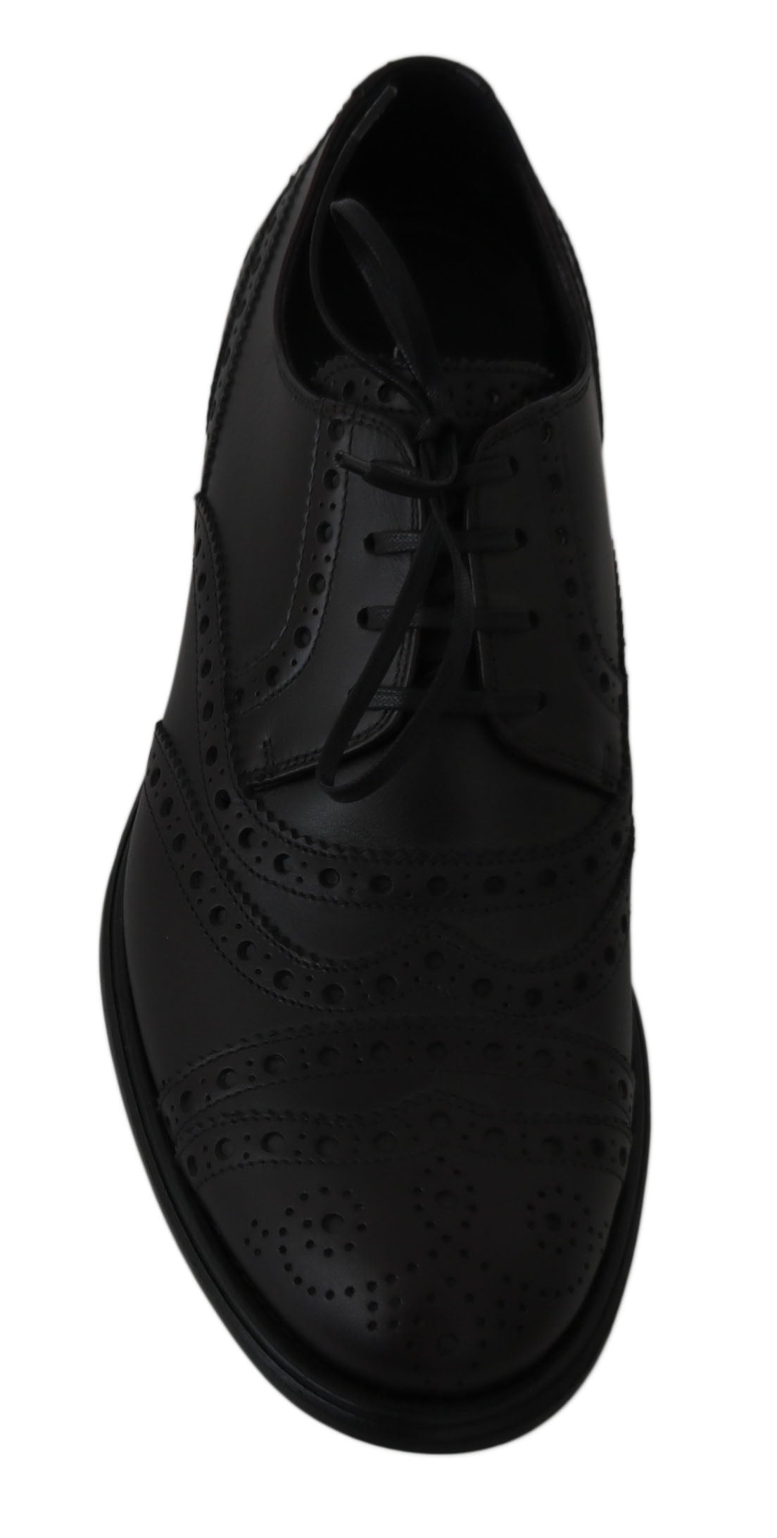Dolce &amp; Gabbana Elegantes zapatos de vestir Derby con punta de ala en color burdeos
