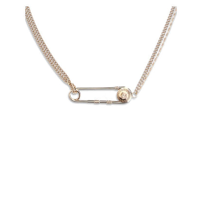 Versace Safety Pin Necklace