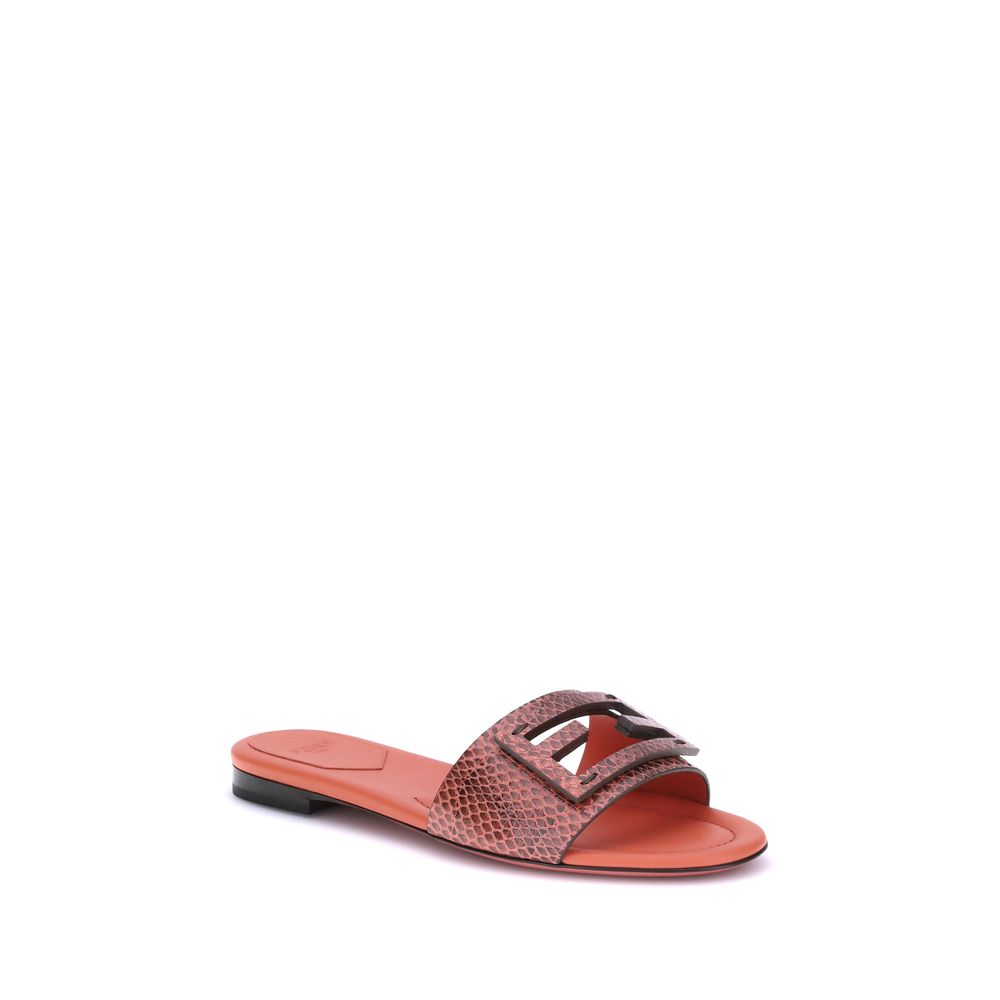 Fendi Python print Sandals