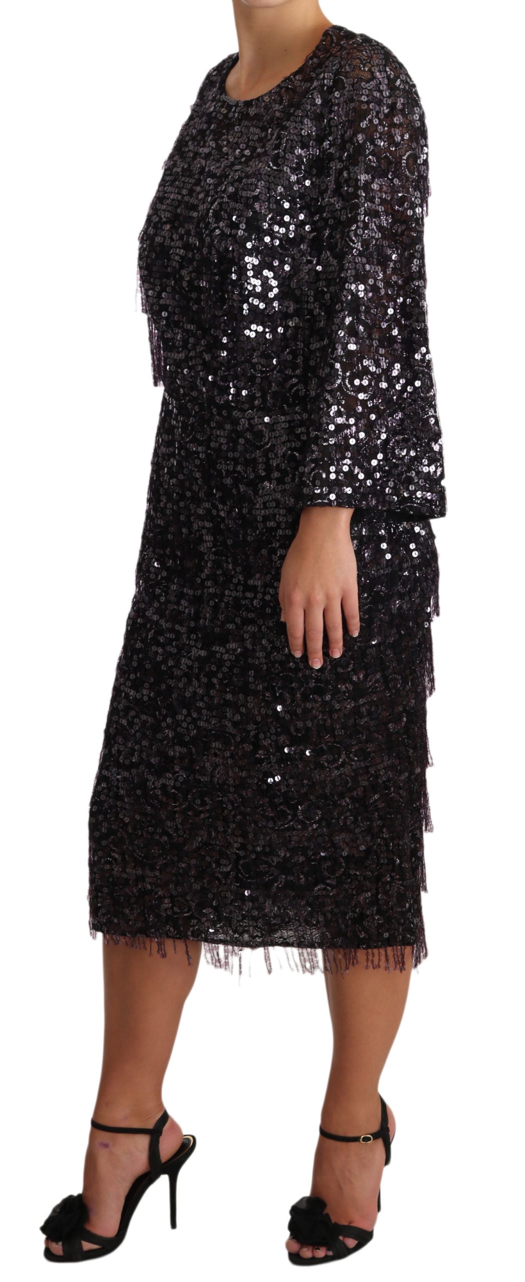 Vestido midi recto con lentejuelas Dolce &amp; Gabbana – Elegancia atemporal