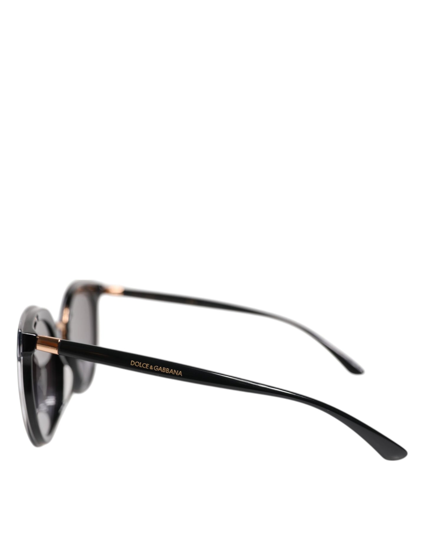 Dolce & Gabbana Black Transparent Trim Round DG4371-F Eyewear Sunglasses